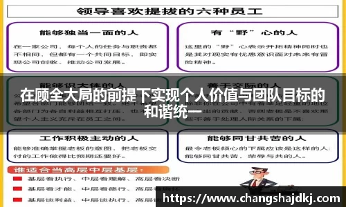 在顾全大局的前提下实现个人价值与团队目标的和谐统一